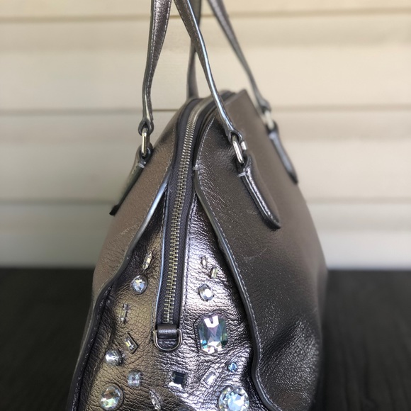 Kate spade ♠️ sliver gemstone 💎 embellished tote - Picture 4 of 8
